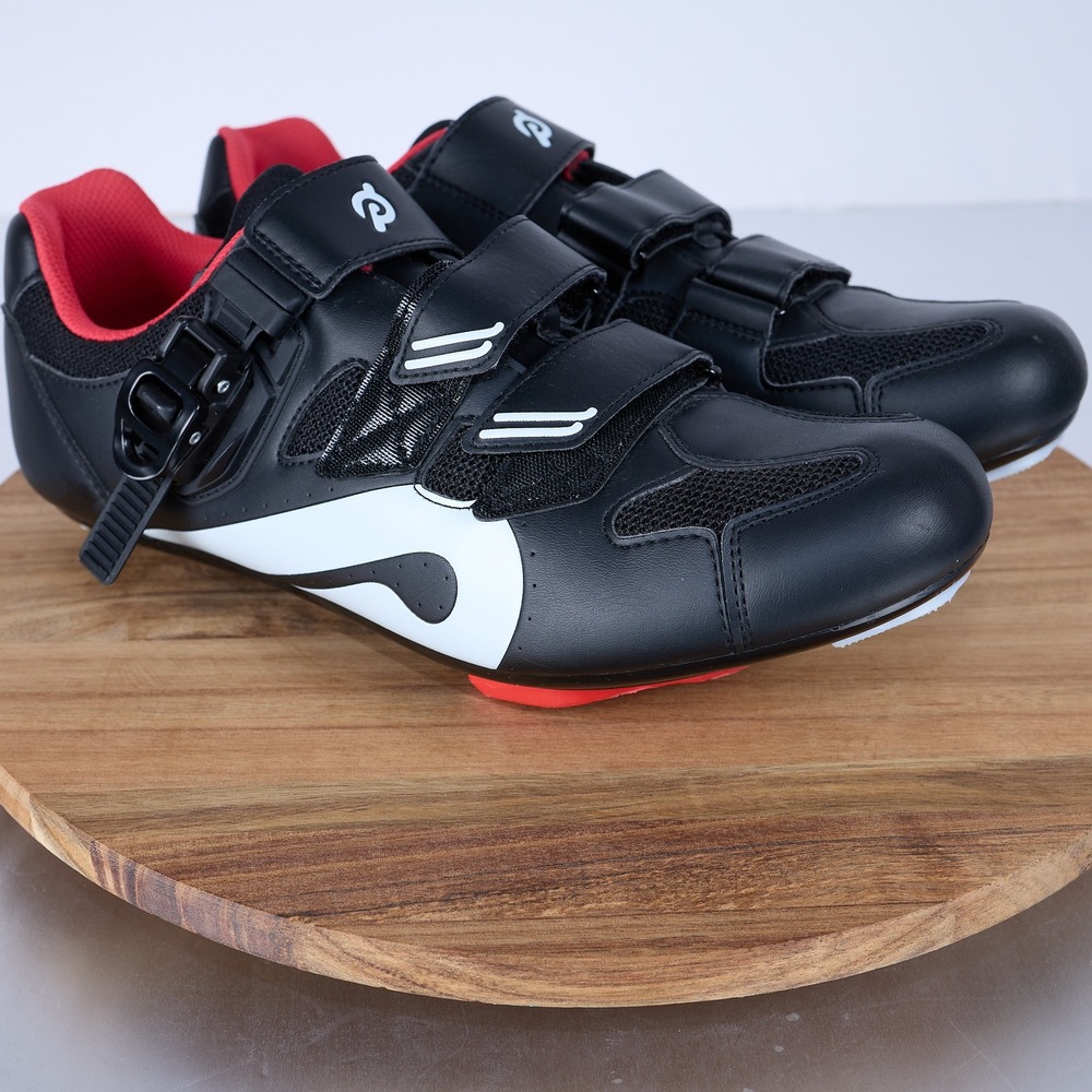 Peloton Mens Cycling Shoes Black Red White PL-SH-B-45 Size 45 Indoor Spin Bike